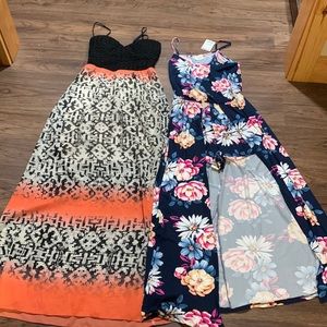 Floral Romper and Trixxi- Dress Size medium. Floral Romper NWT